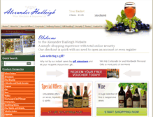 Tablet Screenshot of ahadleigh-wine.com